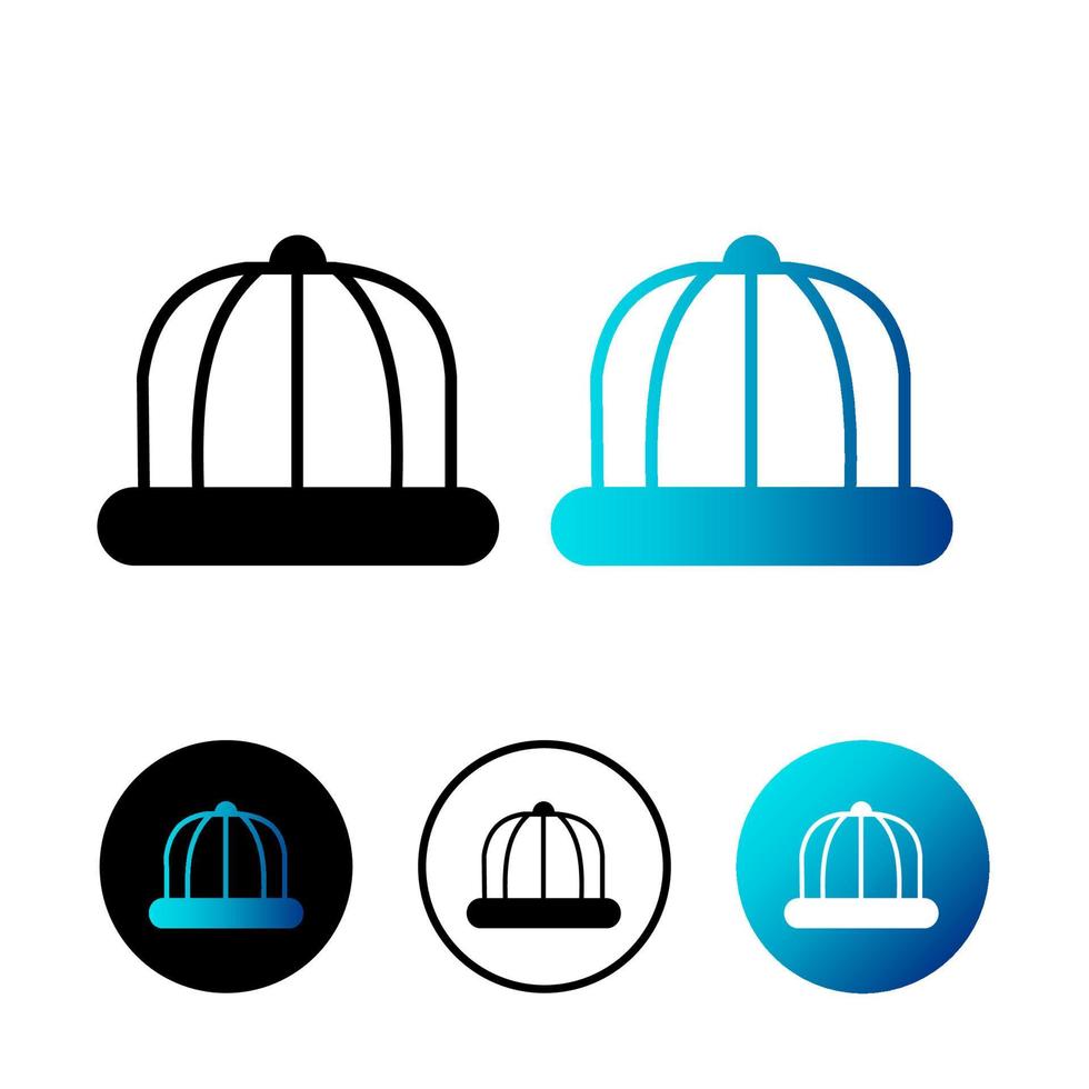 Abstract Winter Cap Icon Illustration vector