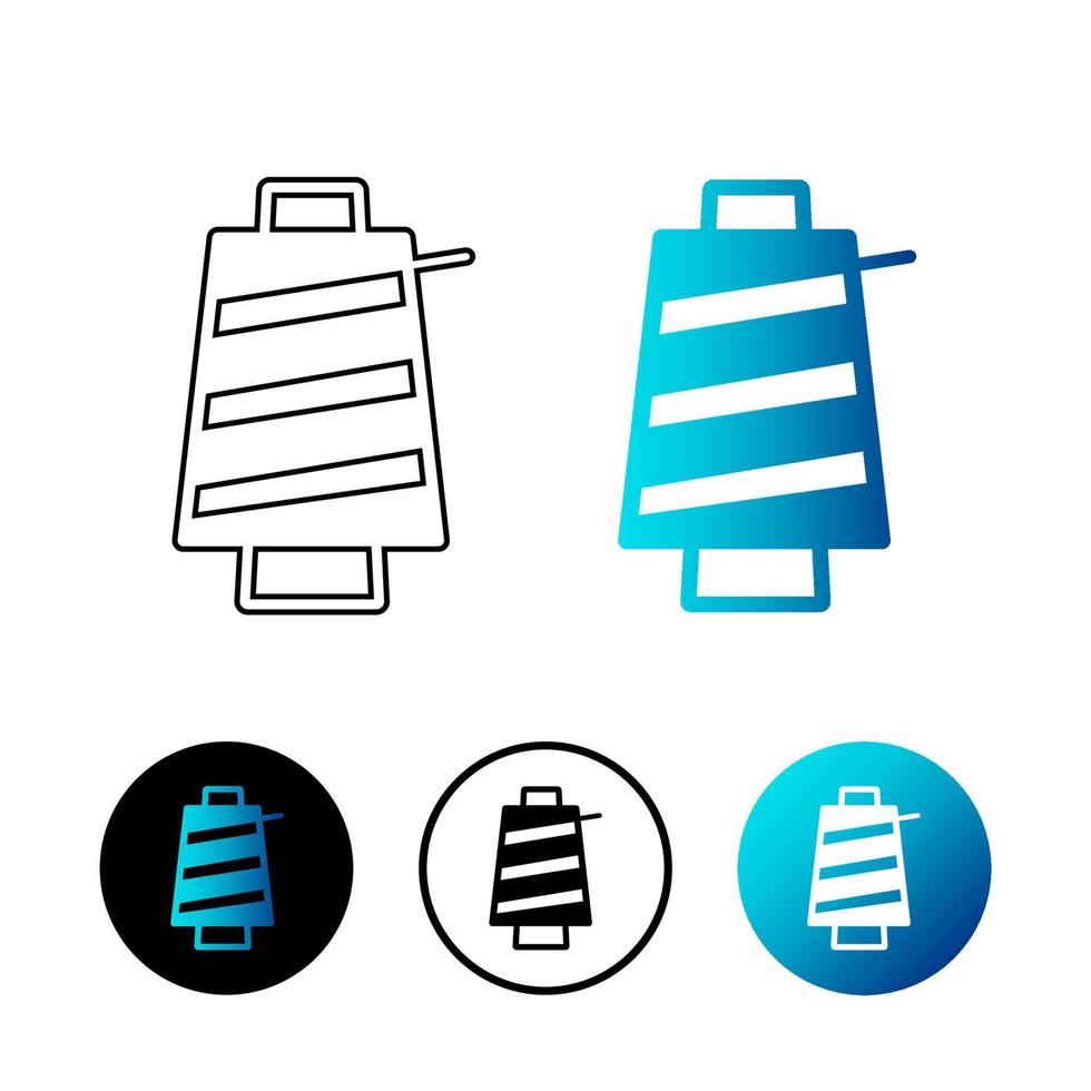 Abstract Sewing Thread Icon Illustration vector