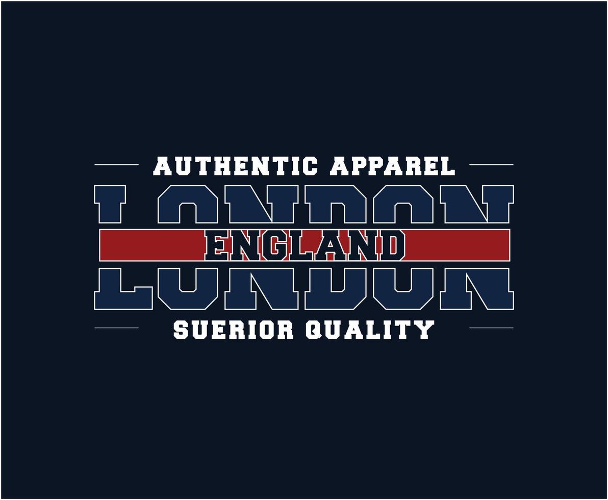 London Typography Vector T-shirt Design