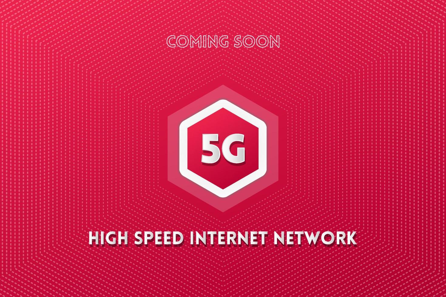 Ilustración de vector de fondo de concepto de red móvil 5g