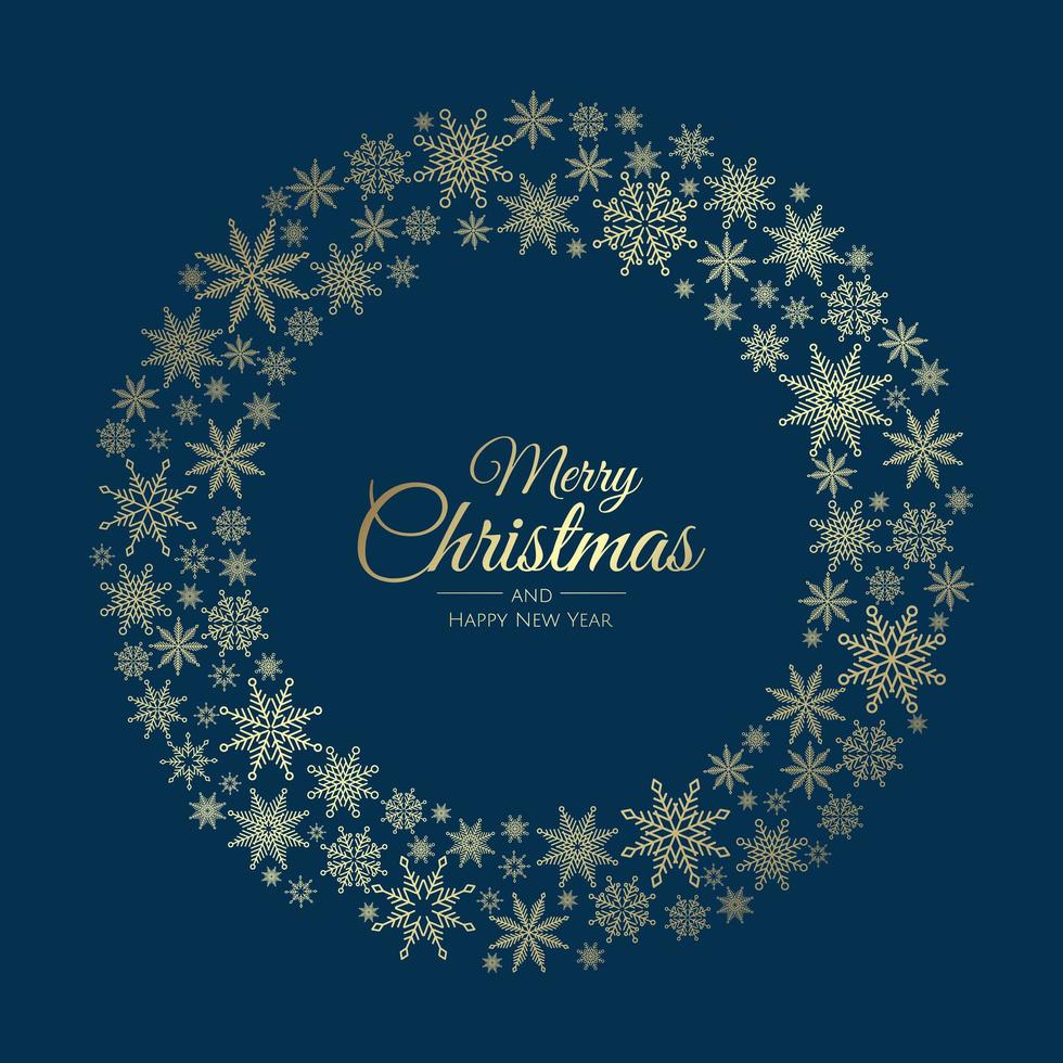 Merry Christmas Abstract Card with snowflake. Xmas sale, holiday web banner. vector