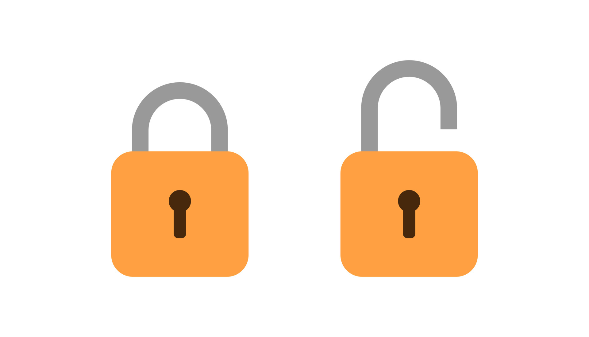 Padlock Icon Lock And Unlock Icon Vector Design 4364619 Vector Art At