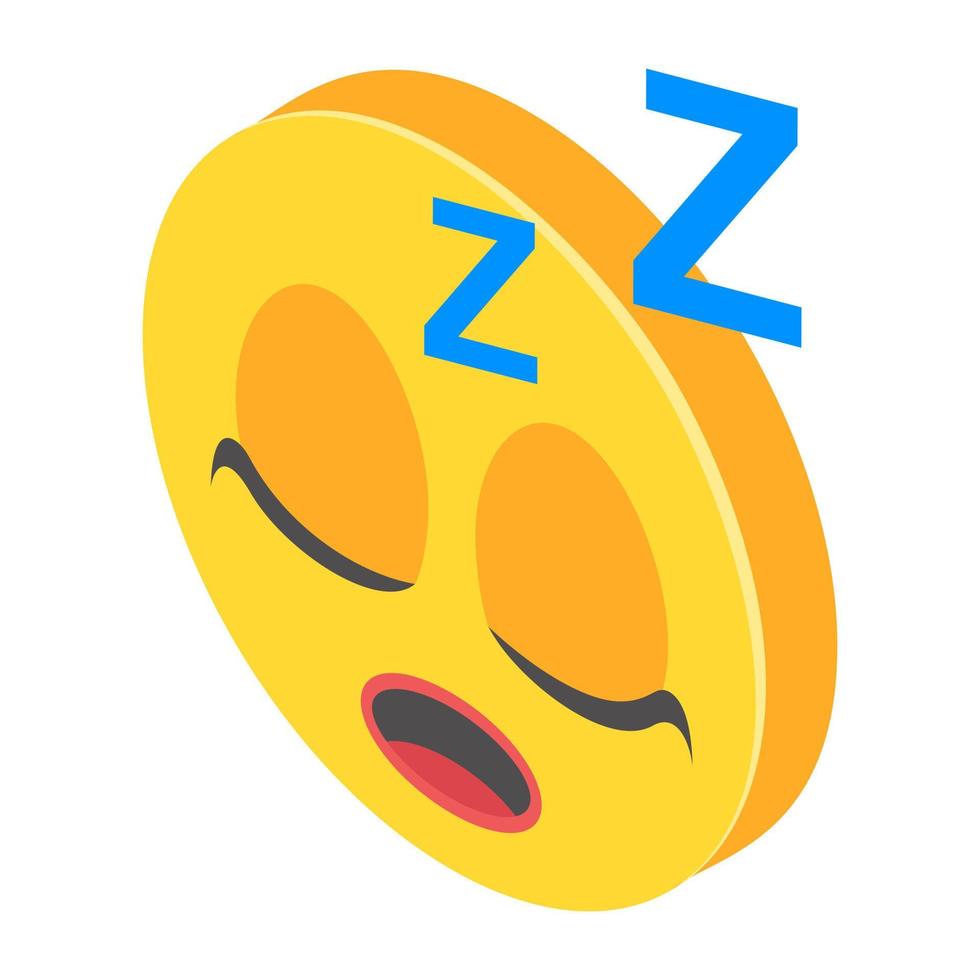 Sleepy Face Concepts vector