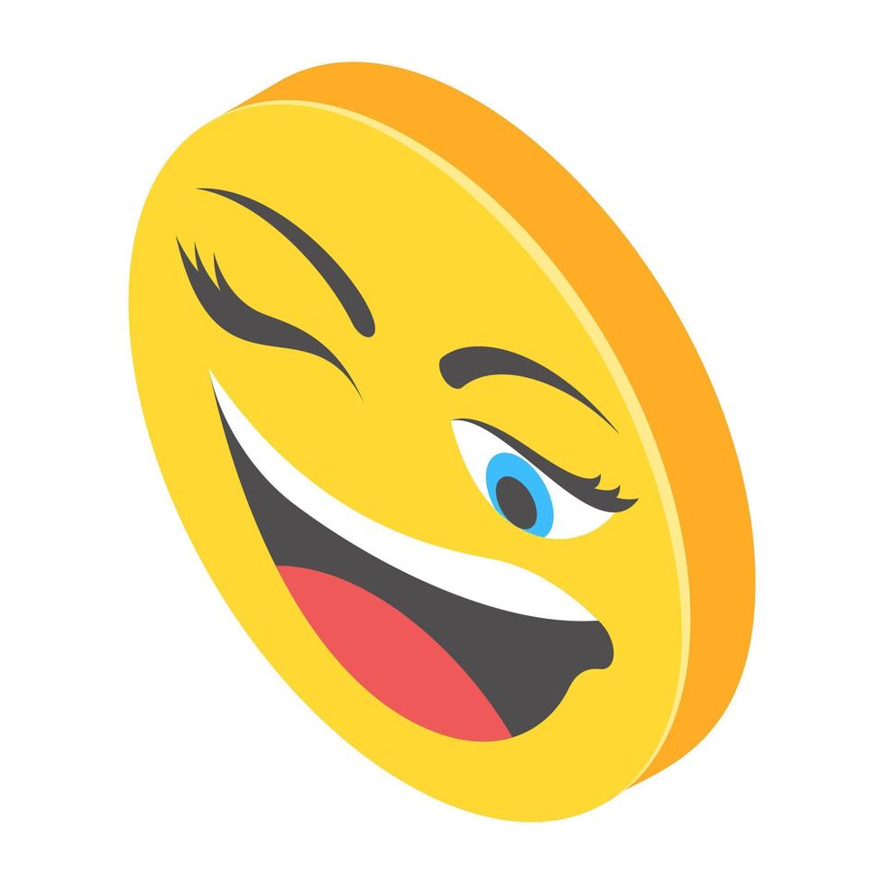 Trendy Winking Concepts vector