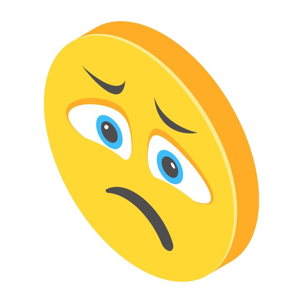 conceptos de emoticonos tristes vector