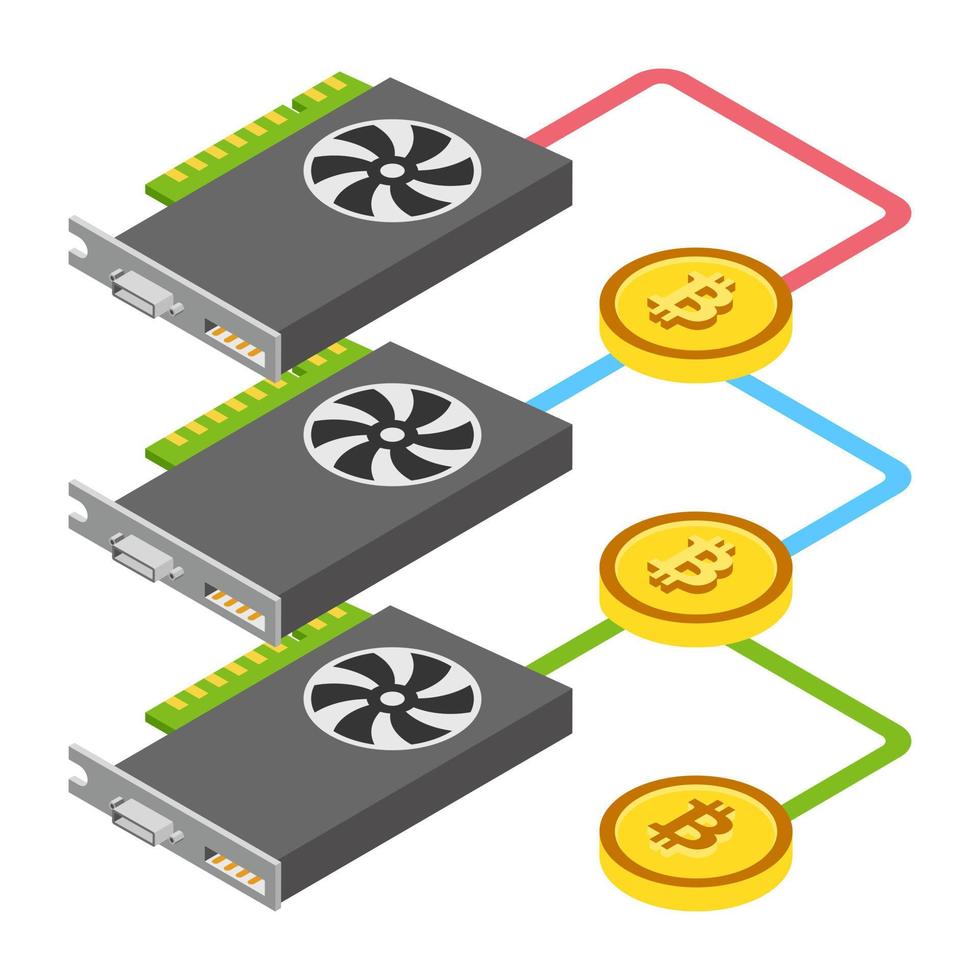 Blockchain Technology Concepts vector