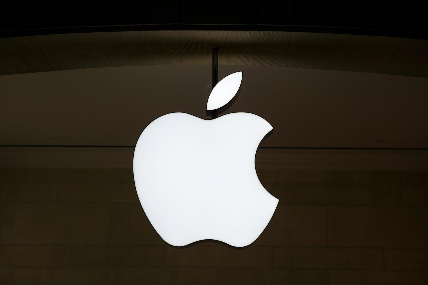 NEW YORK, USA, AUGUST 26, 2017 - Detail from Apple shop in New York, USA. Apple is American multinational corporation founded at 1976 at Cupertino, California. photo