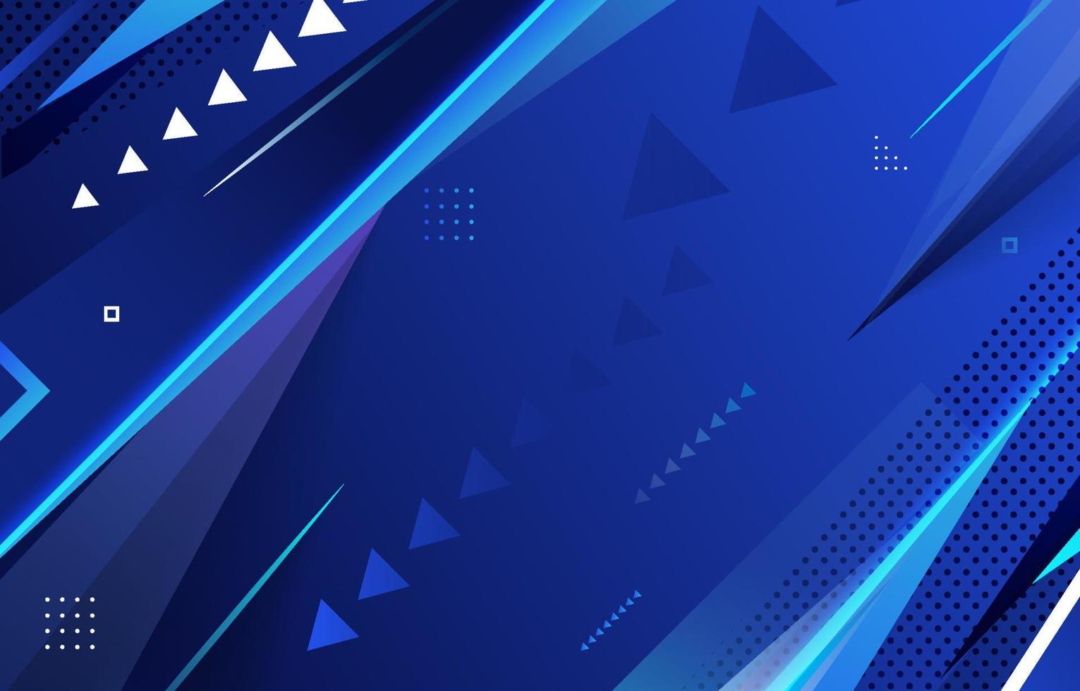Abstract Blue Triangle Background vector
