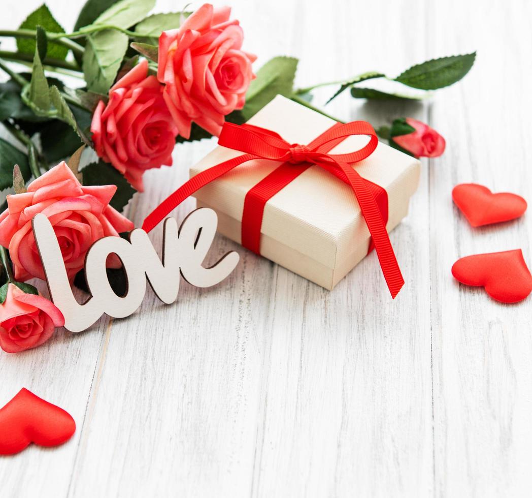 Valentine day romantic background photo