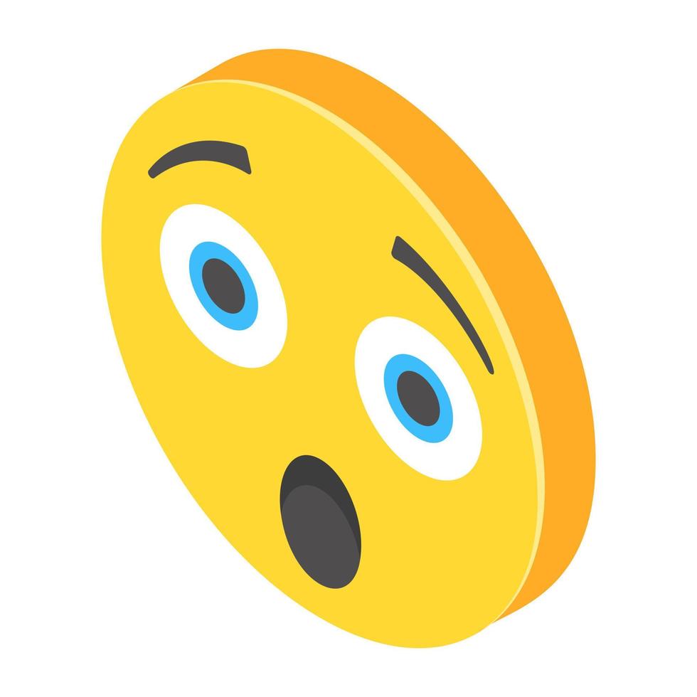 conceptos emoji asombrados vector