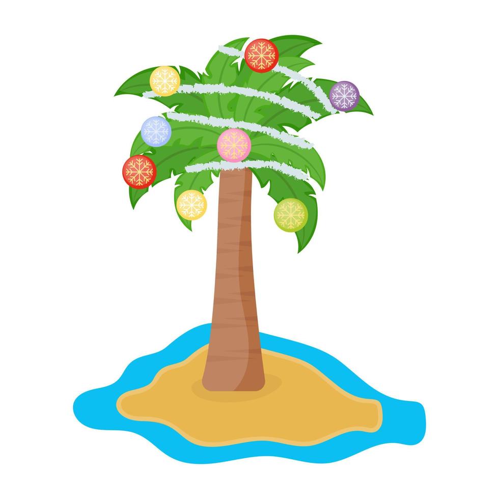 Christmas Palm Conecpts vector