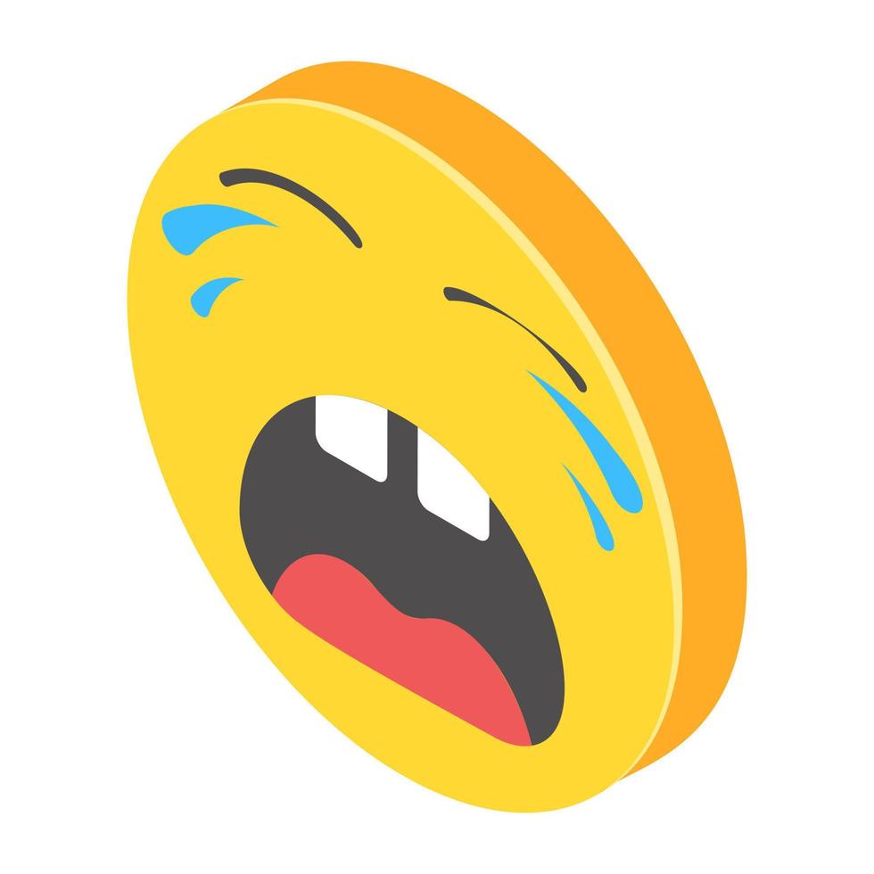 Crying Emoji Concepts vector