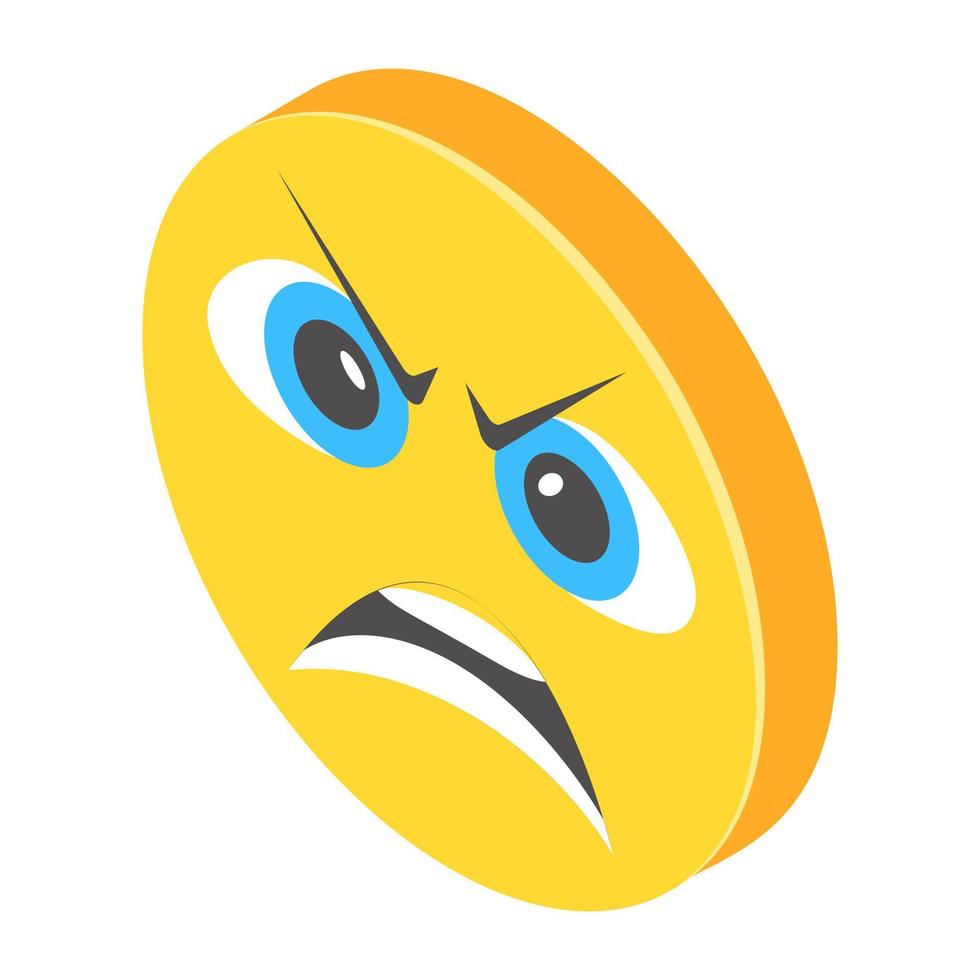 Angry Smiley Concepts vector