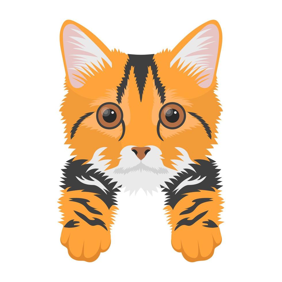 Trendy Tigercat Concepts vector