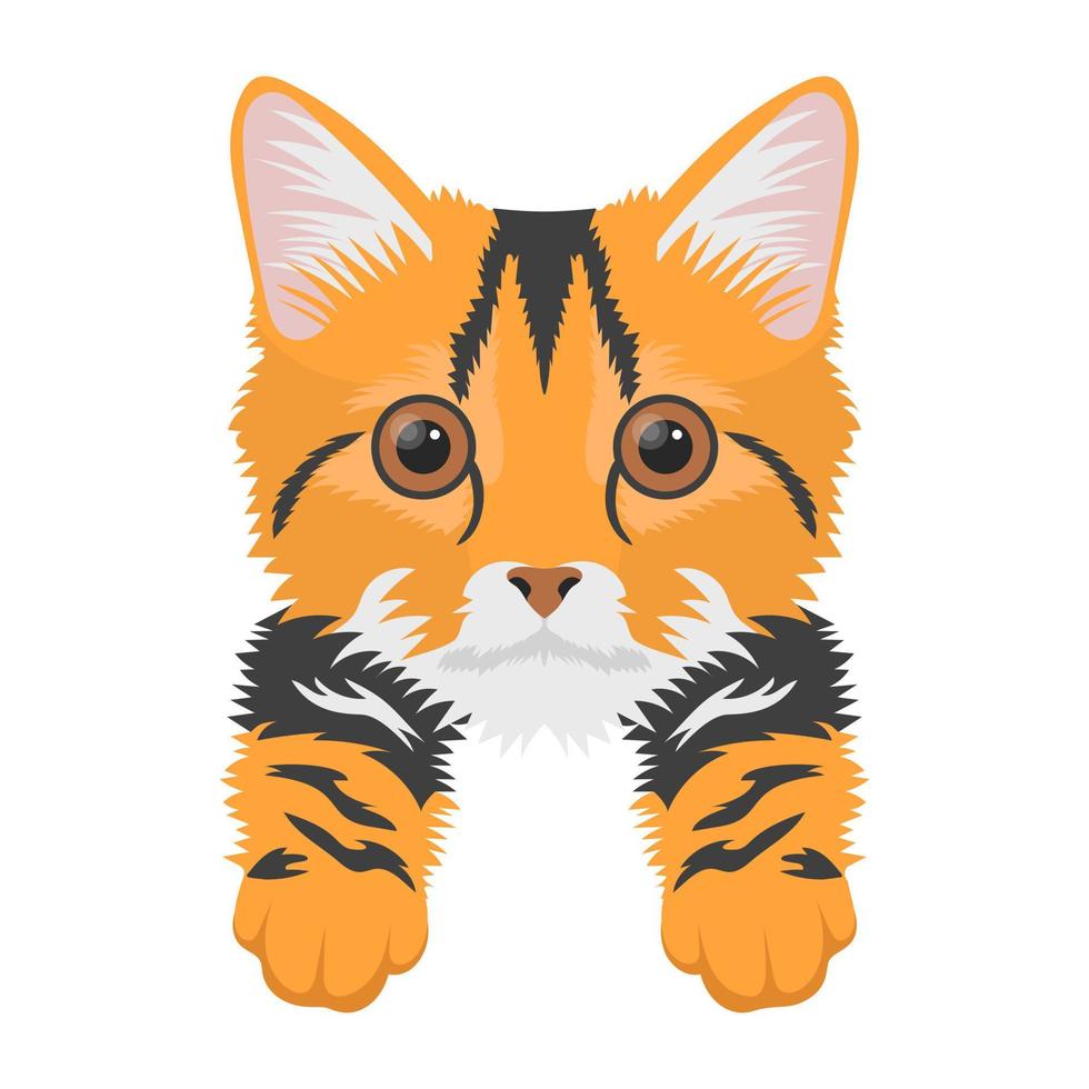 Trendy Tigercat Concepts vector