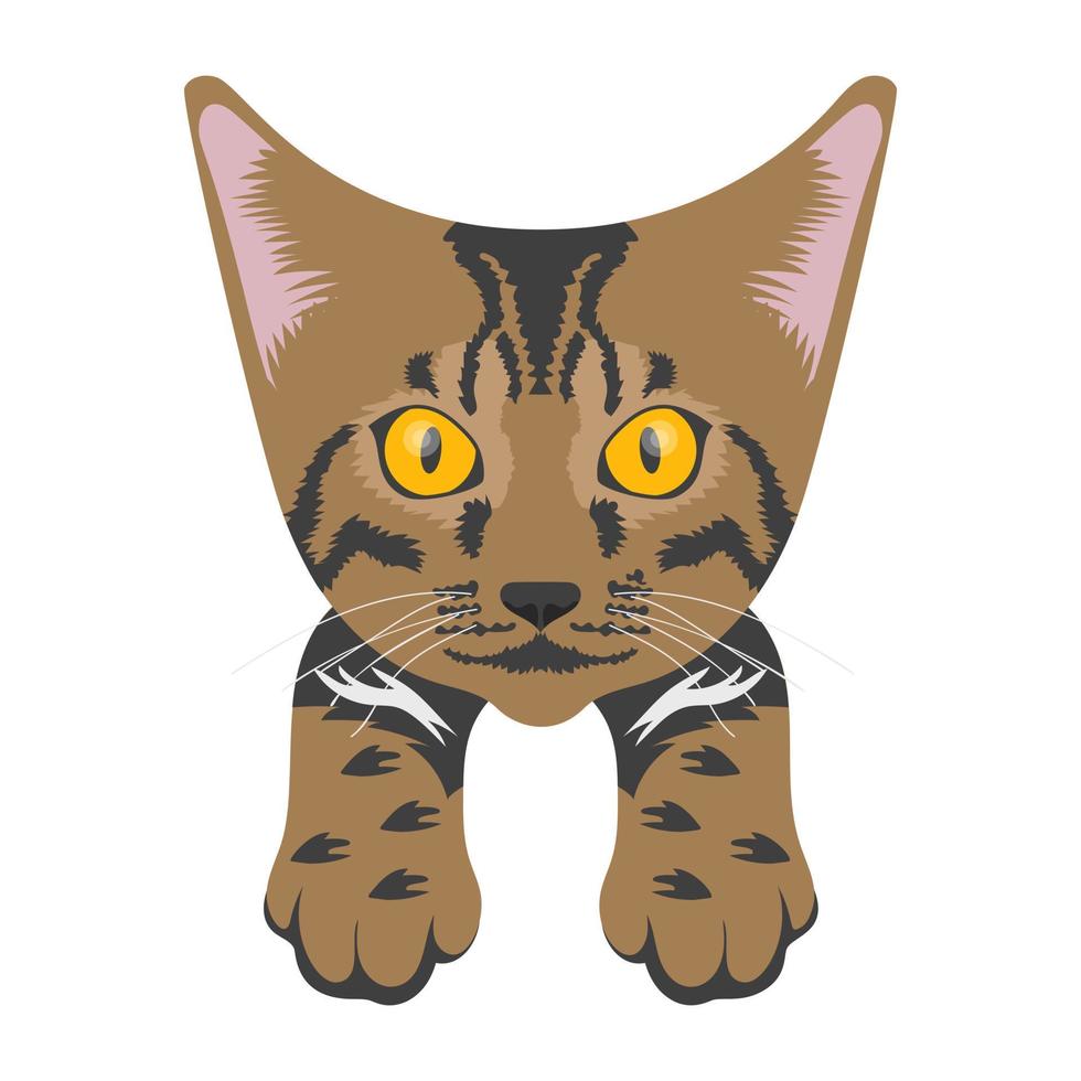 Trendy Tigercat Concepts vector