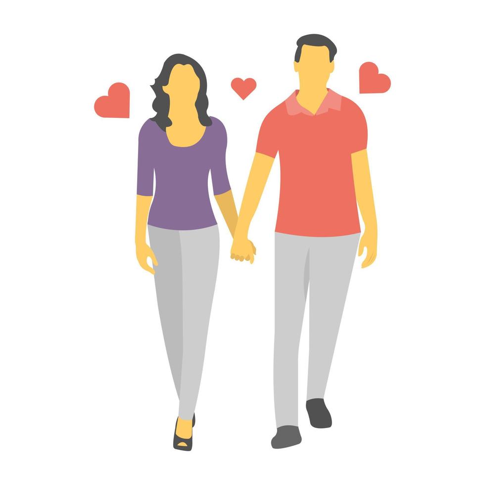 amor parejas conceptos vector