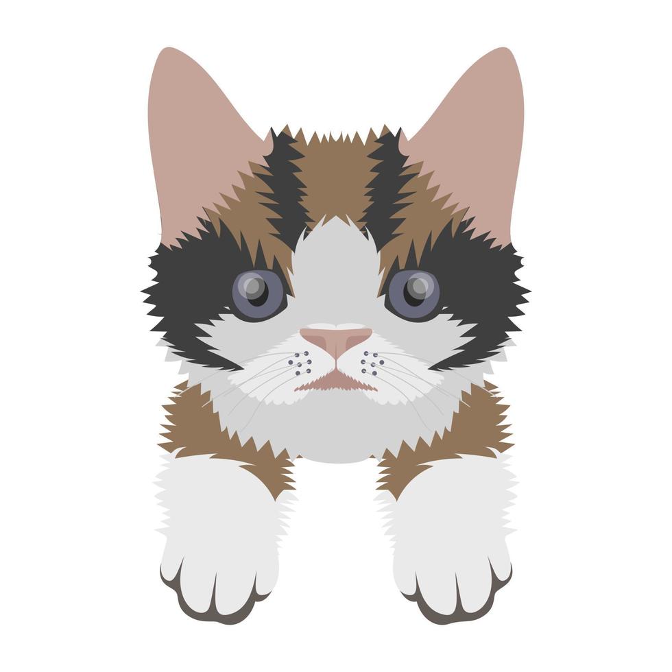 Trendy Kitten Concepts vector