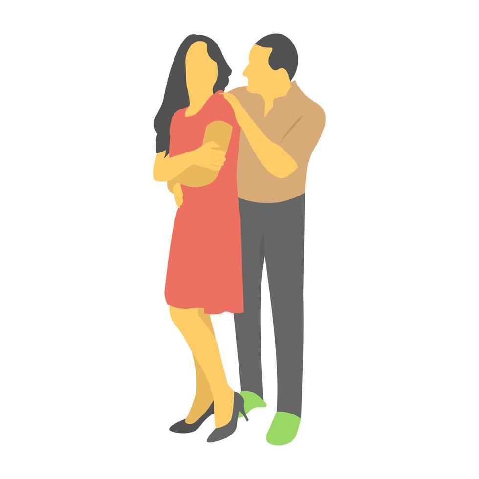 Lovely Fight Concepts vector
