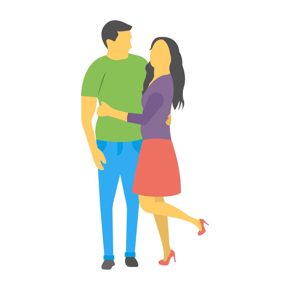 Couple Posing Concepts vector