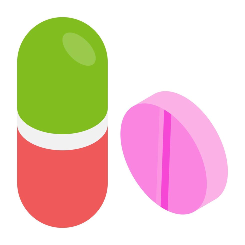 Trendy Pills Concepts vector