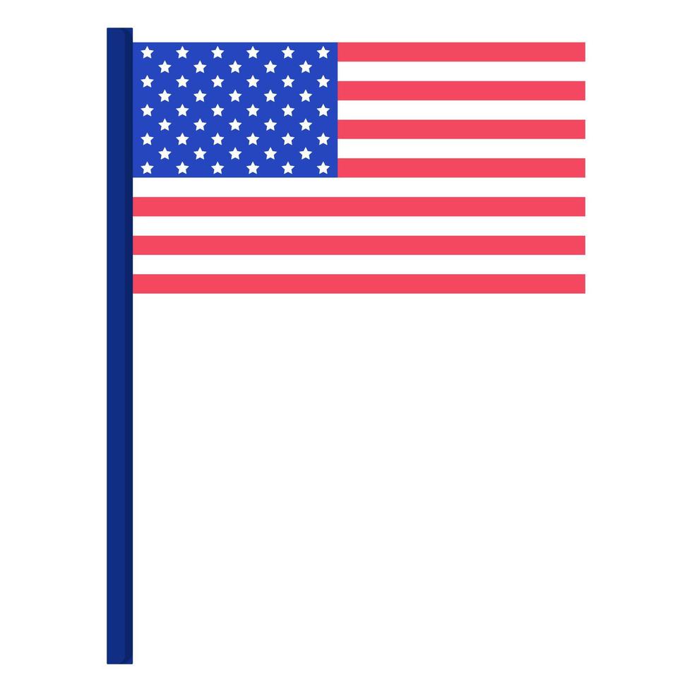 American flag. US Presidential Election. vector
