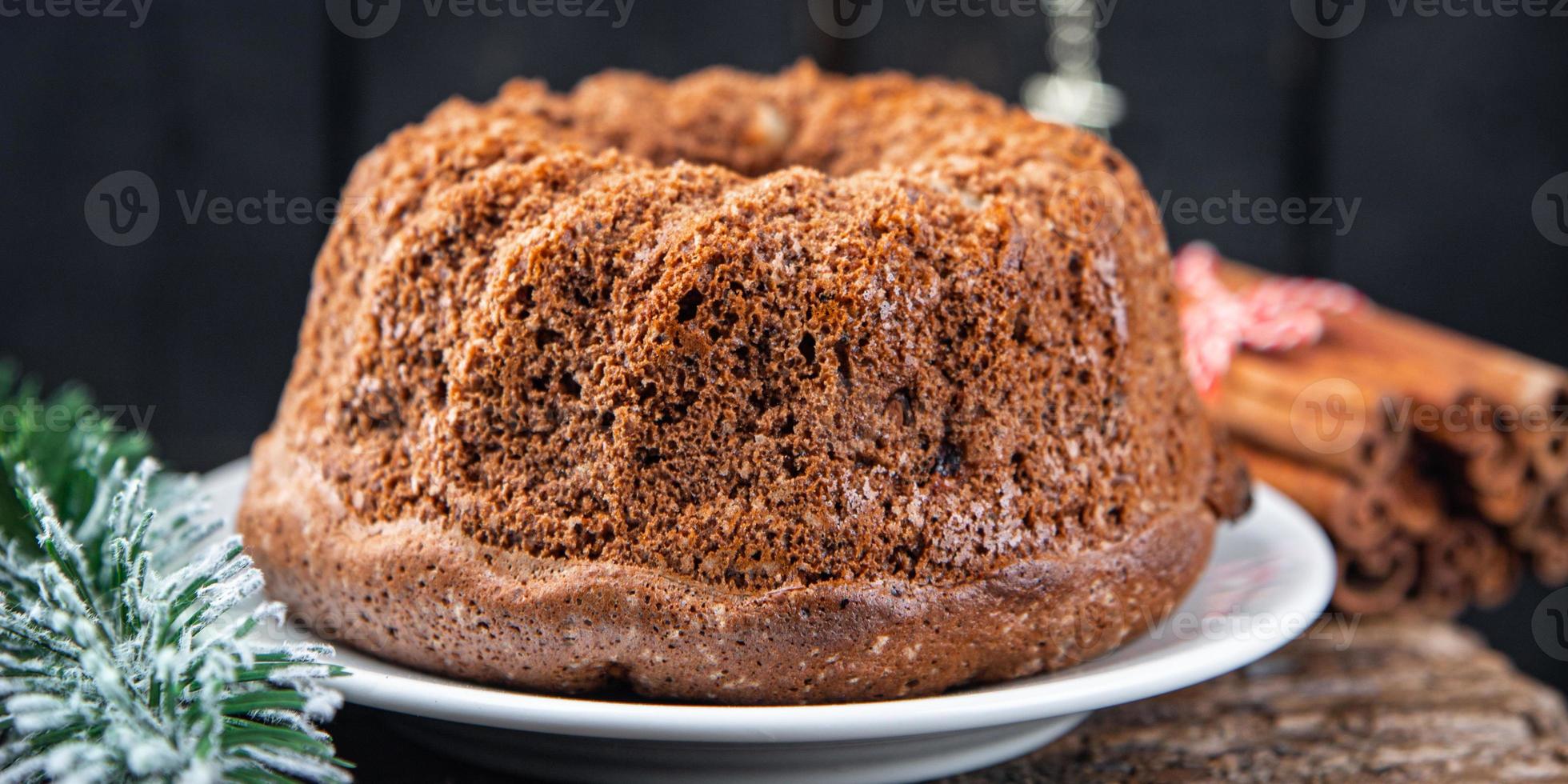 pasteles dulces navideños tartas caseras postre dulce tarjeta navideña año nuevo bizcocho chocolate regalo festivo comida fondo rústico vista superior espacio de copia foto