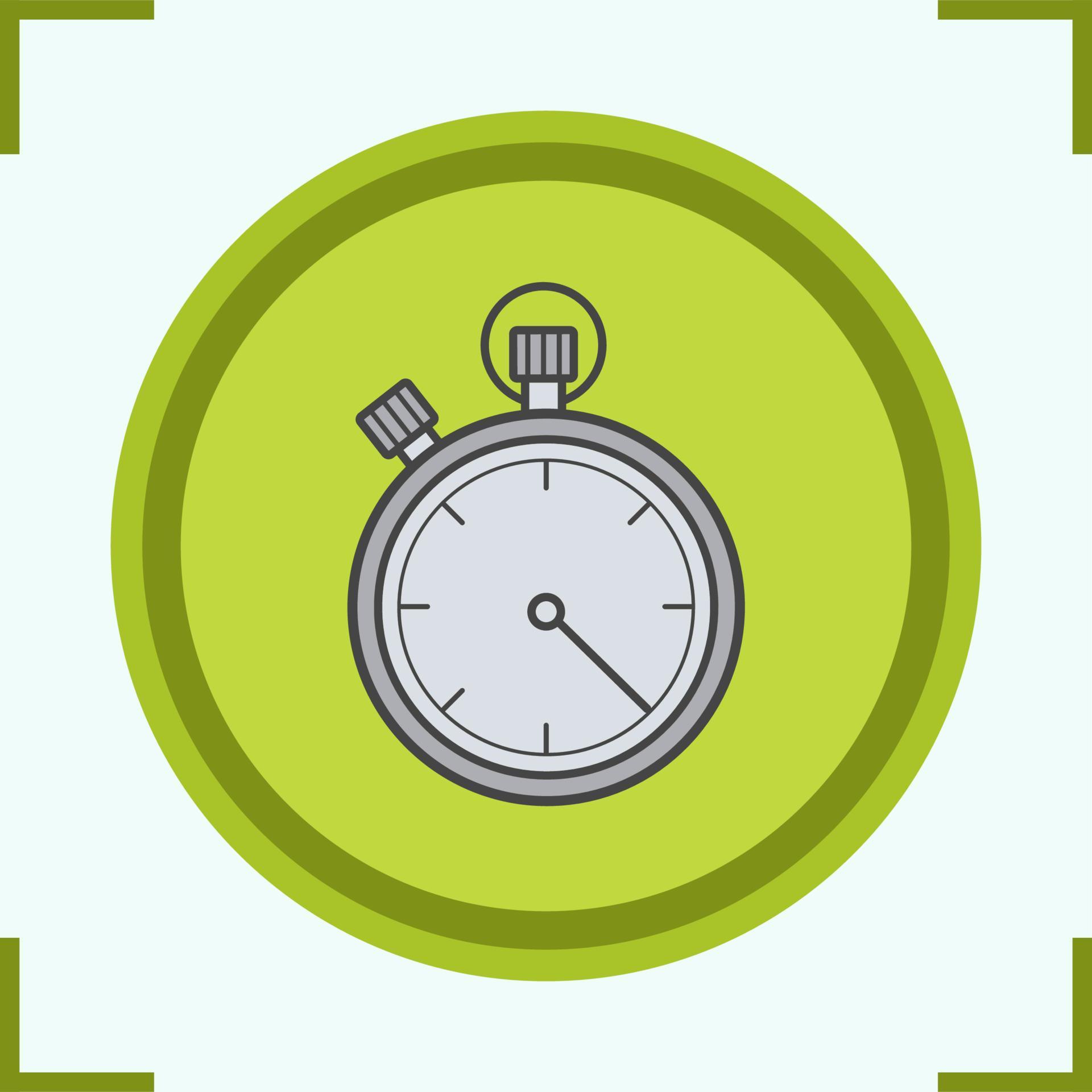 Stopwatch color icon. Timer. Isolated vector illustration 4372667
