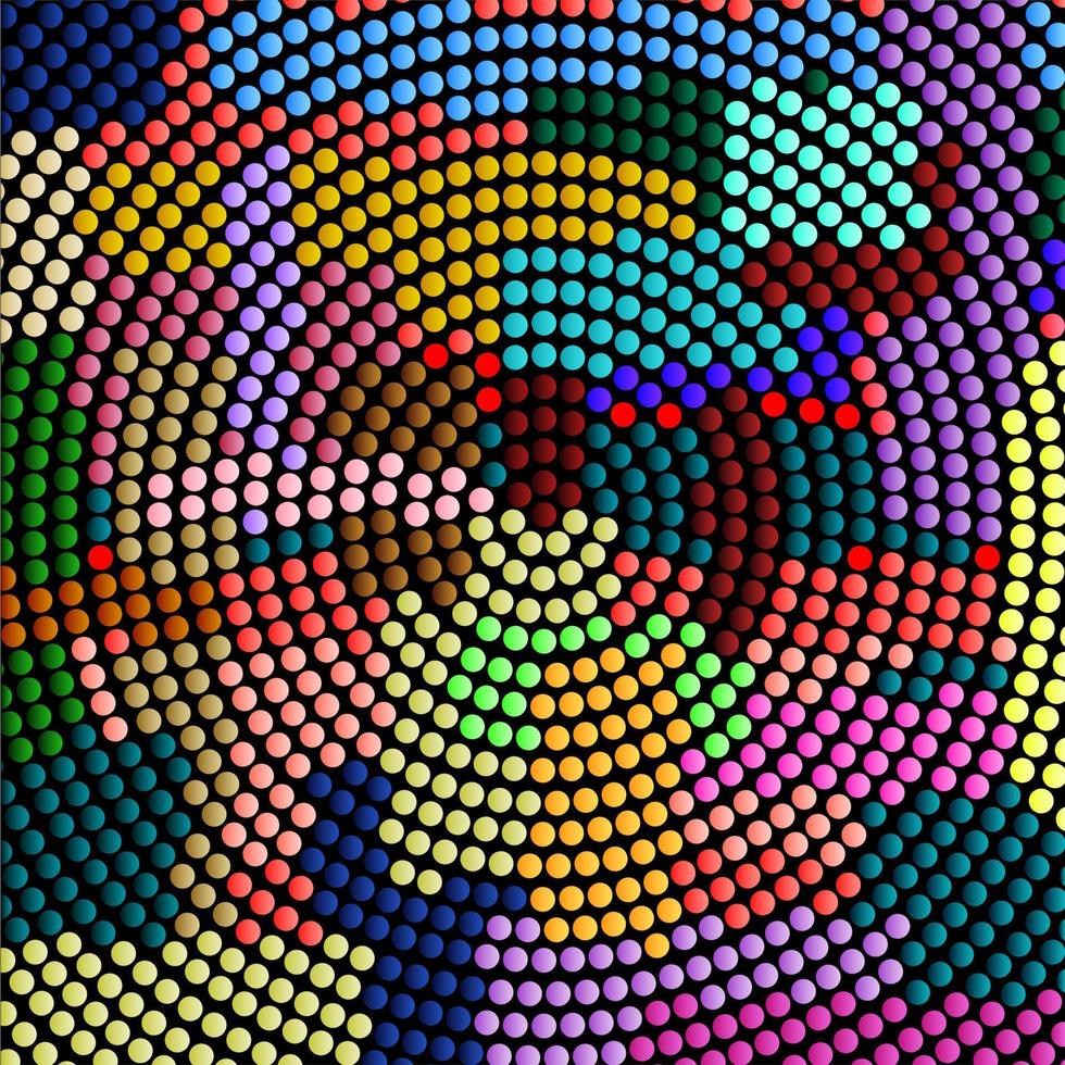 Futuristic abstract mosaic vector