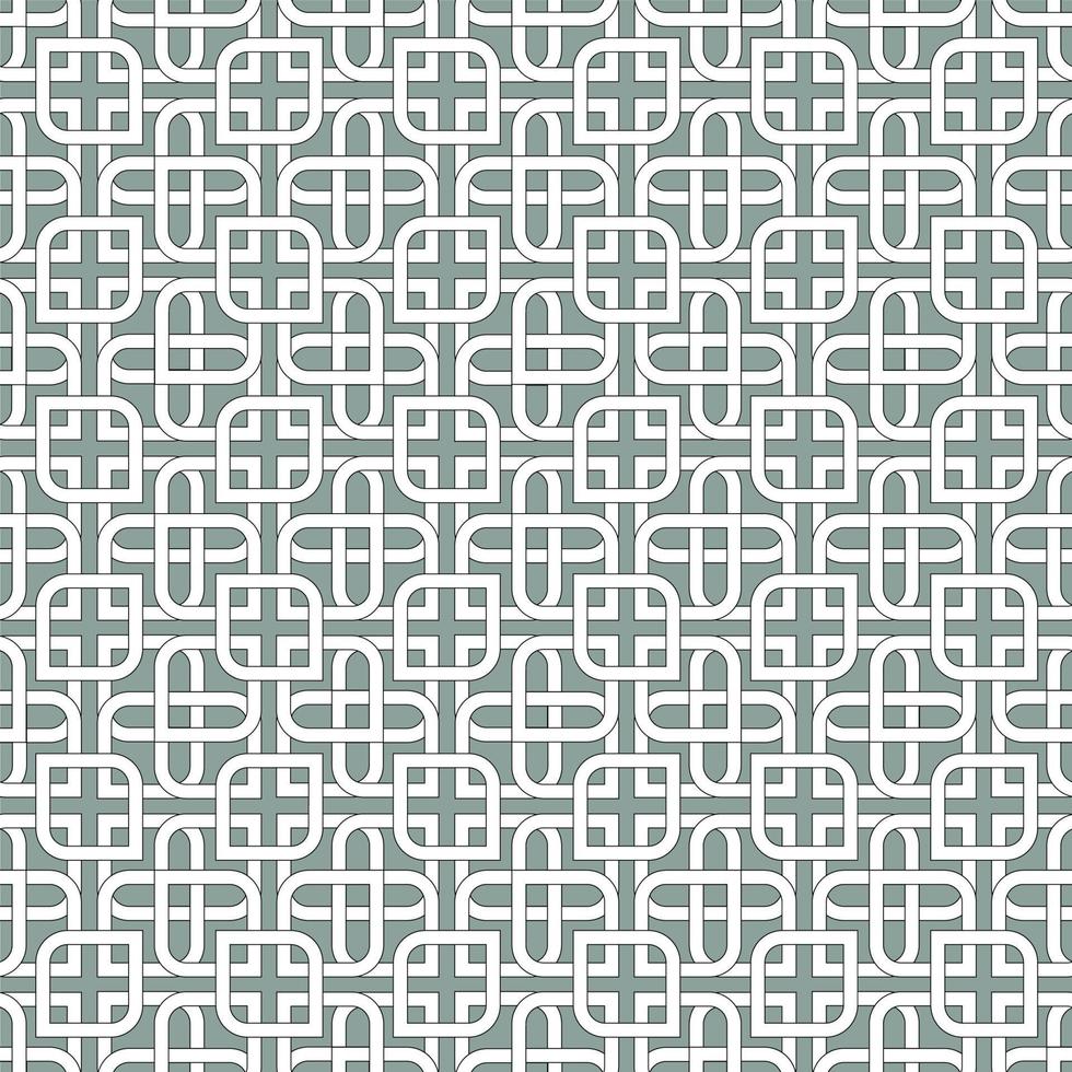 Monochromatic arabic pattern vector