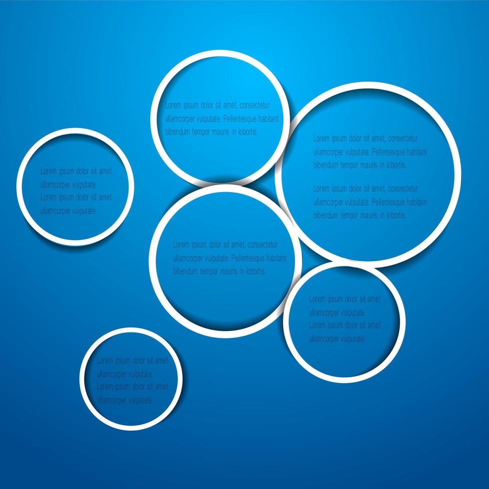 círculos abstractos para diseño web vector