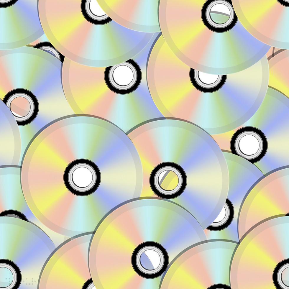 Compact discs background vector