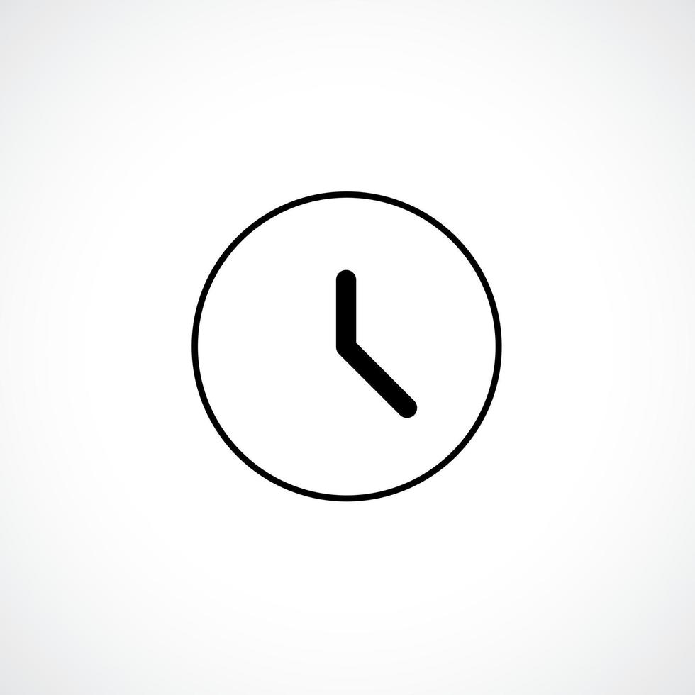 Clock icon. Clock Time symbol flat style. design web site icon, logo, app, UI. Illustration - Vector. EPS10. vector