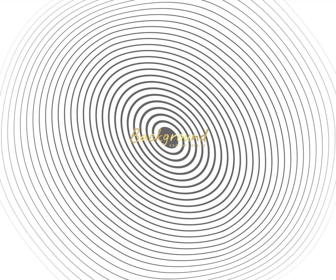 Abstract circle pattern black and white color ring. Abstract  vector illustration for sound wave, Monochrome graphic.