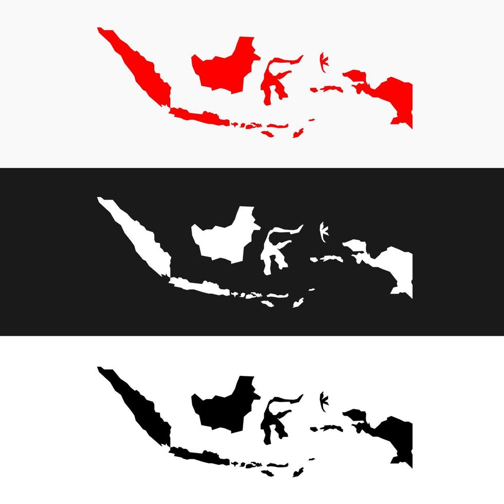 vector de mapa de indonesia