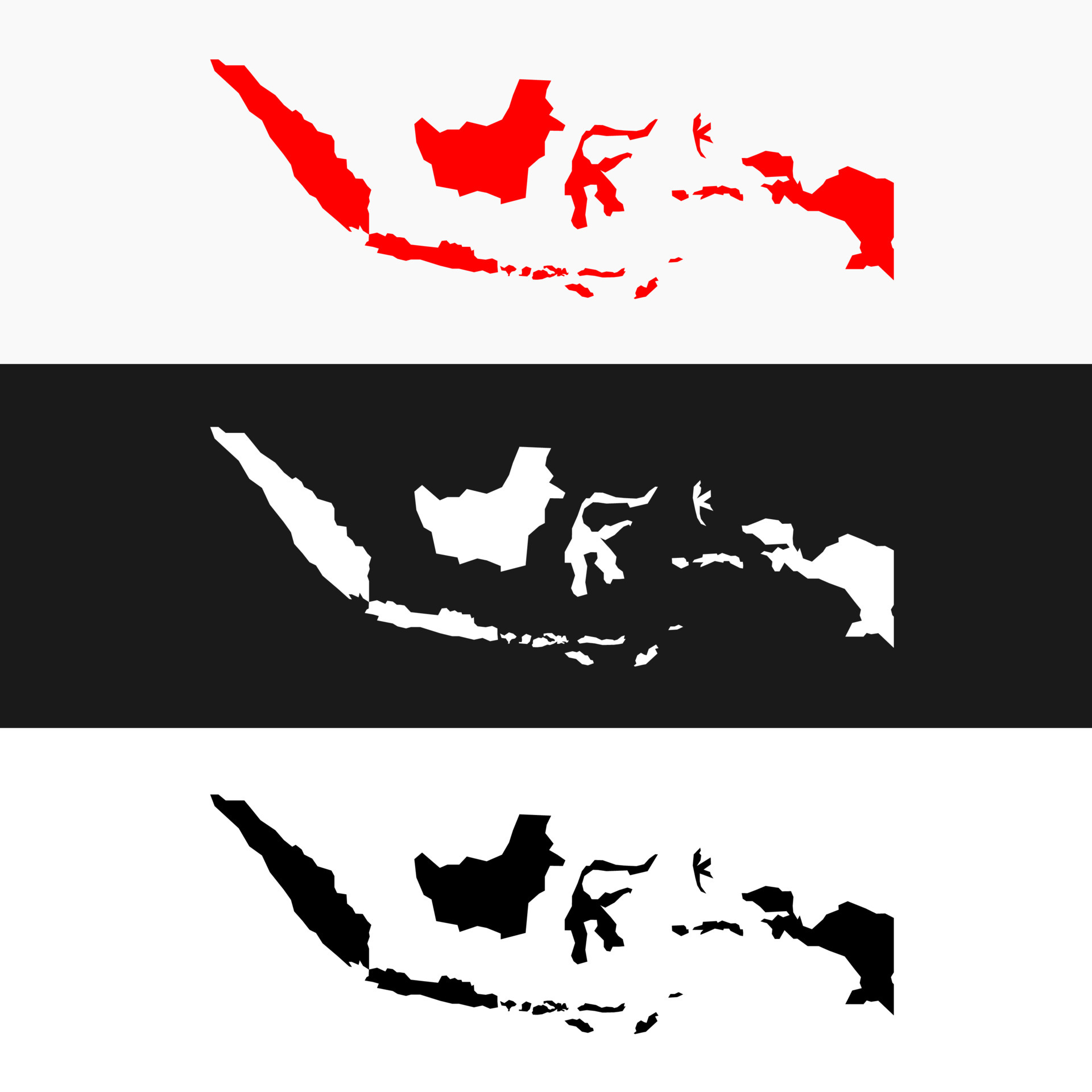 Indonesia map vector 4373185 Vector Art at Vecteezy
