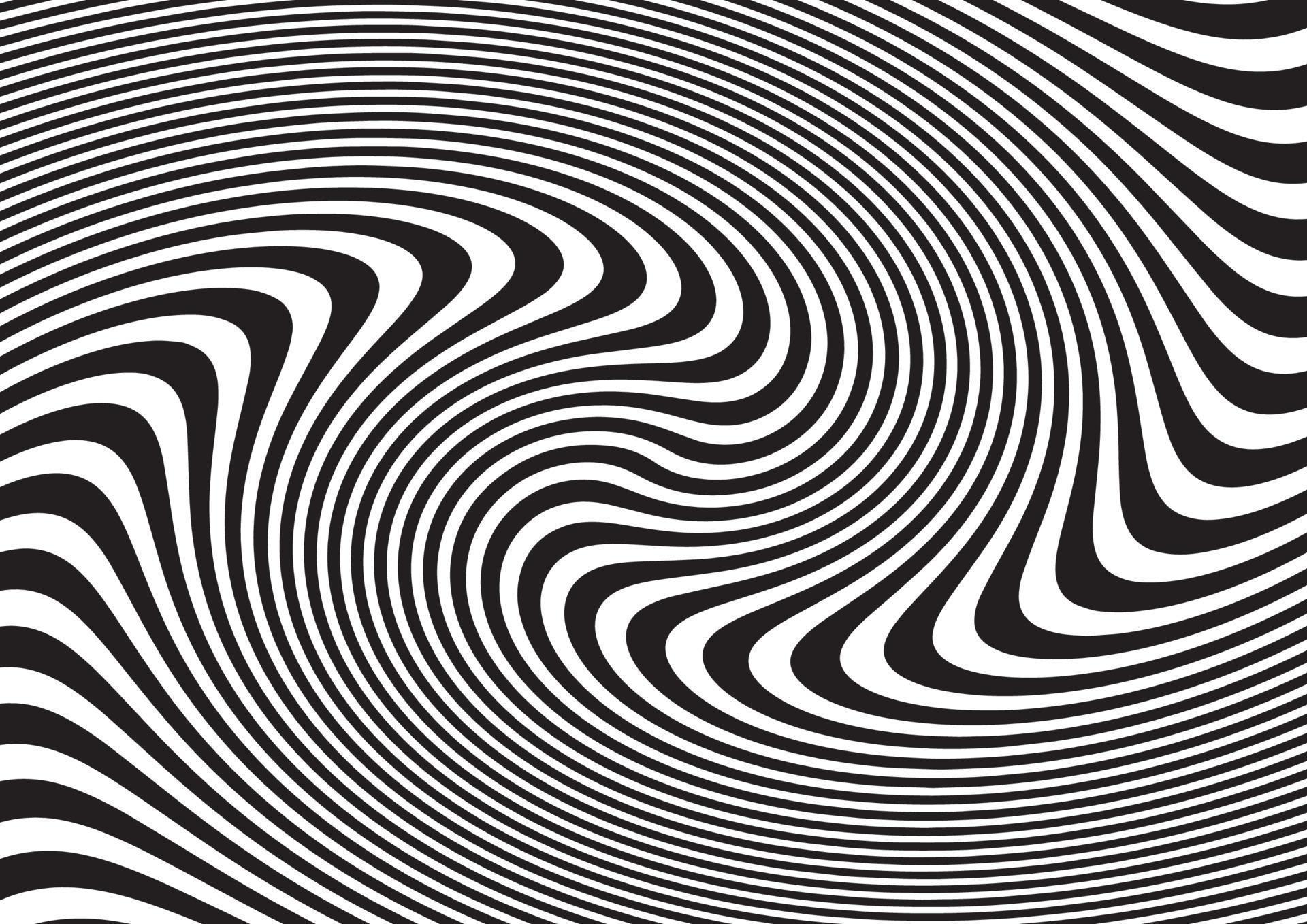 abstract black and white pattern like psychedelic 4373350 Vector Art at ...