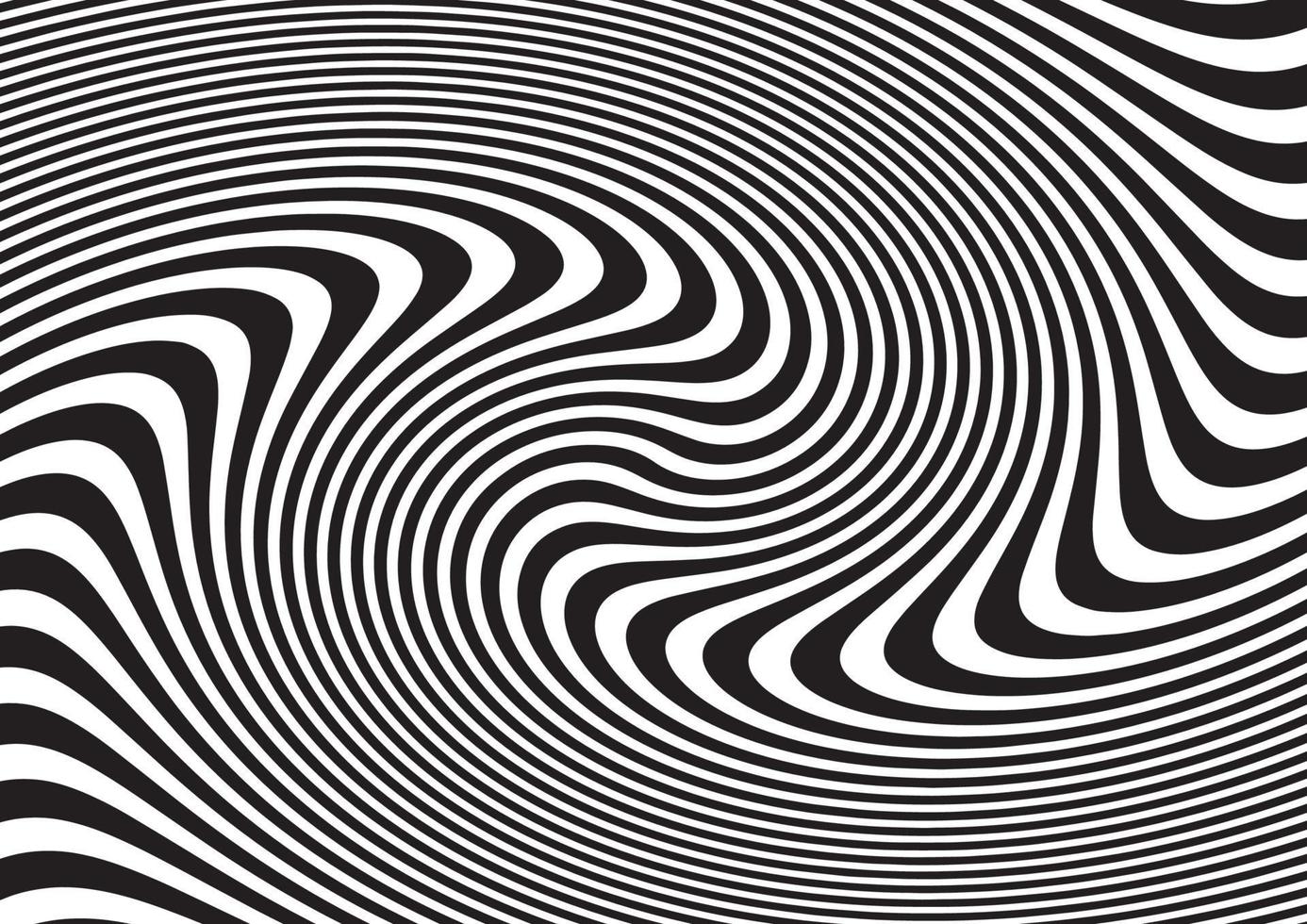 abstract black and white pattern like psychedelic vector