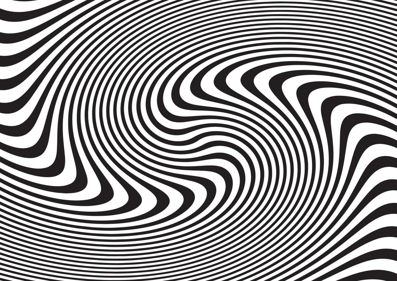 abstract black and white pattern like psychedelic vector