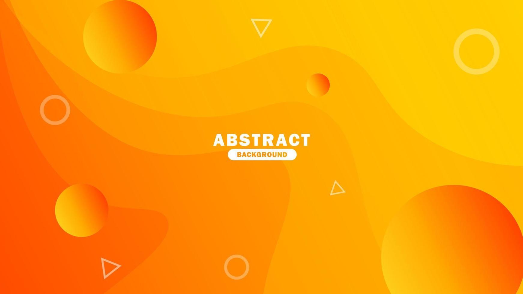 Abstract Background Template. Orange Geometric Background. Liquid Color Background Design. Fluid Shapes Composition.  Vector Background EPS 10