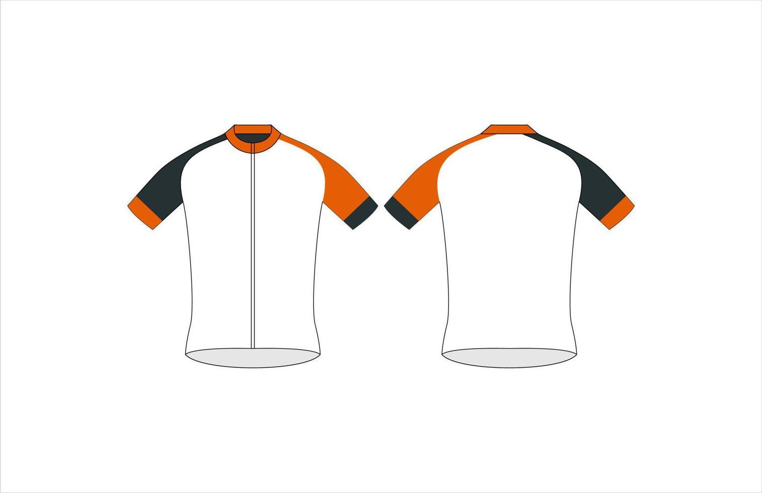 Cycling jersey vector templat...