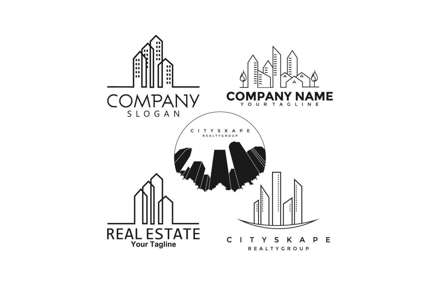 Modern Building Property Logo... vector