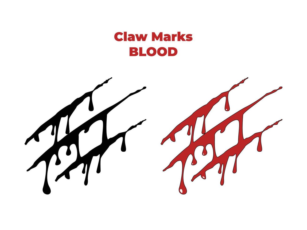 the end of the day, wild animal claw blood illustration, wild animal claw, wild animal attack scratch illustration vector