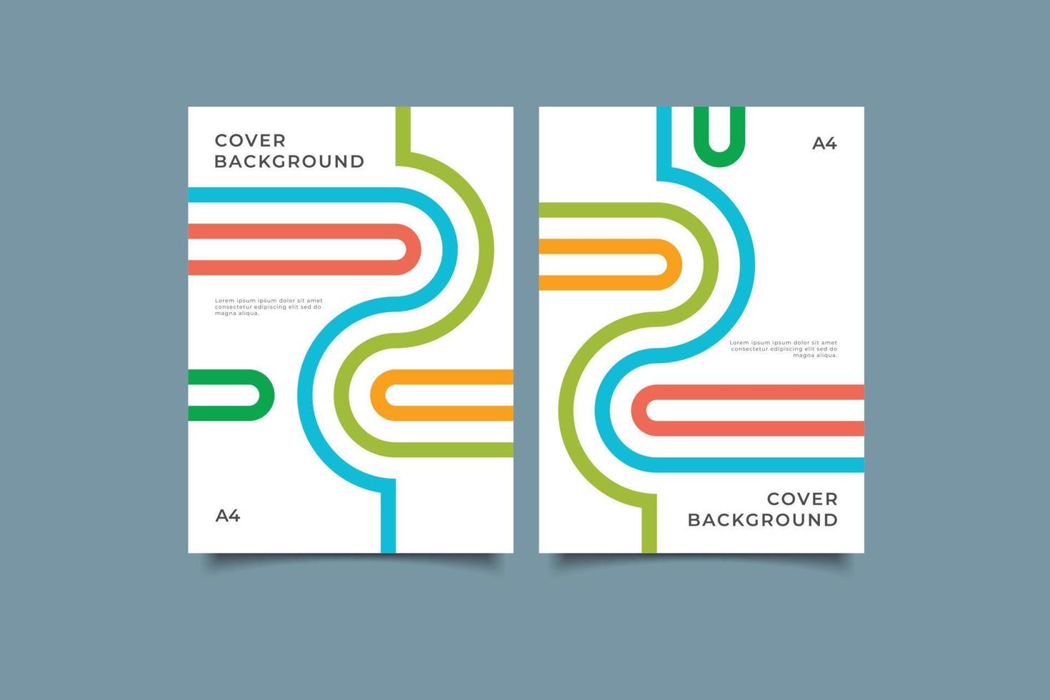 Geometric simple background cover collection vector