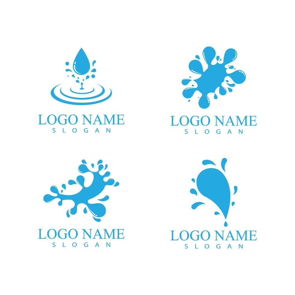 water splash icon vector illustration design template