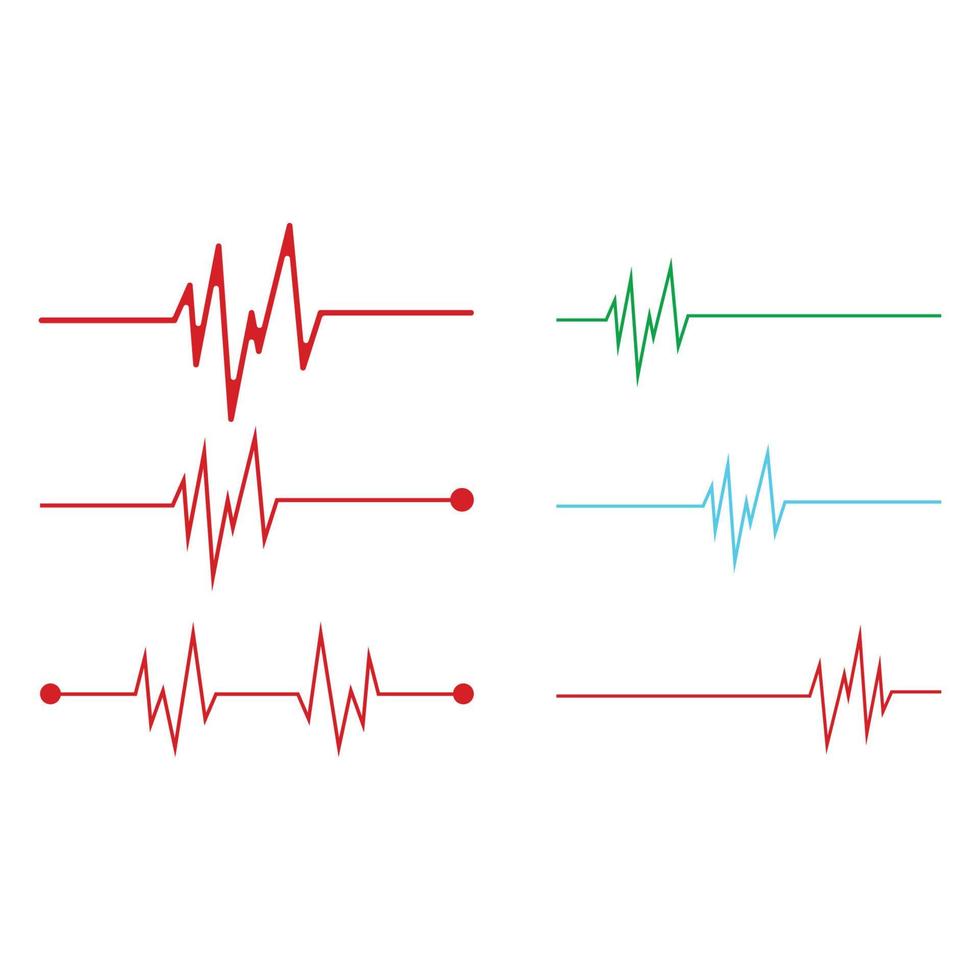 Art design health medical heartbeat pulse vector template