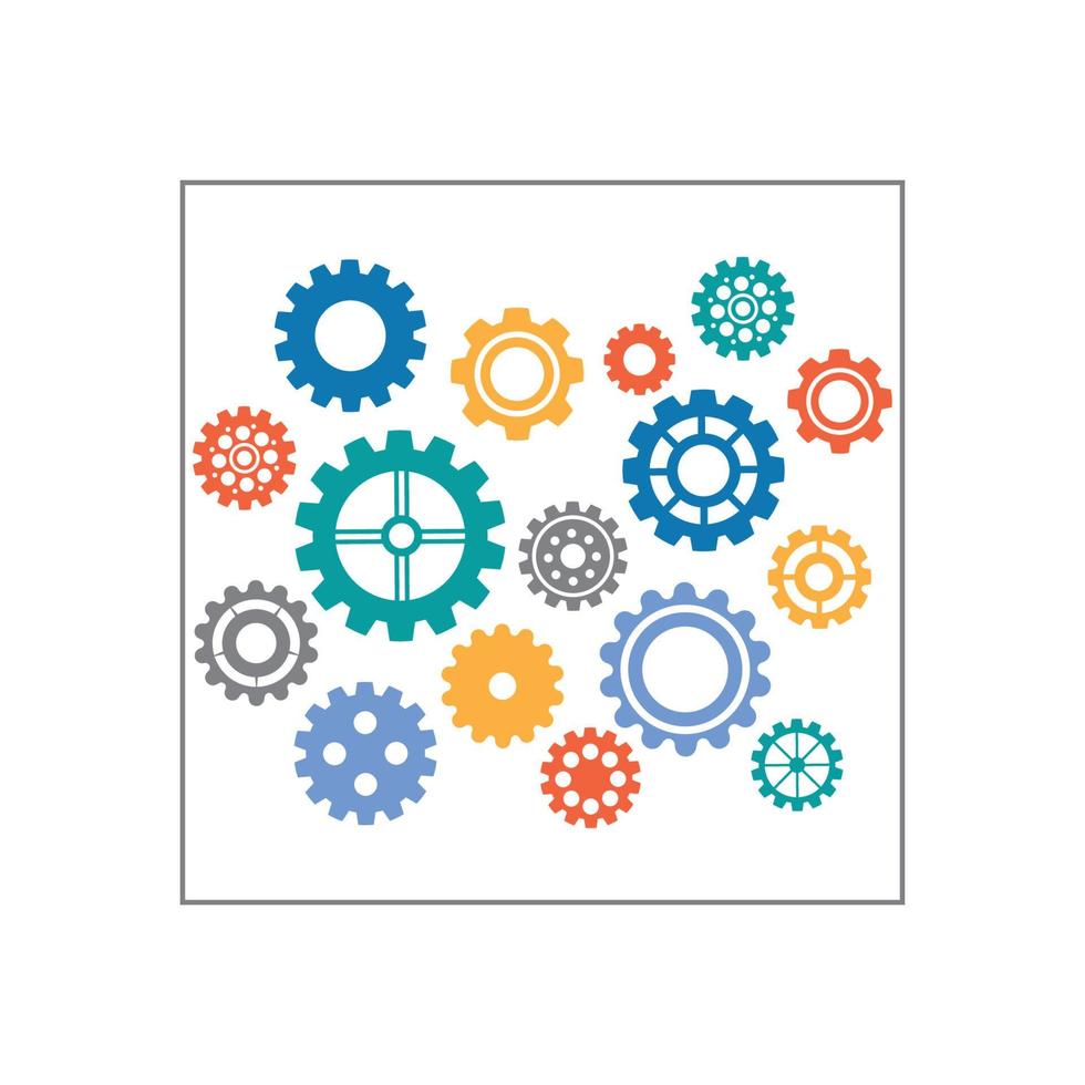 Gear Logo Template vector icon illustration design