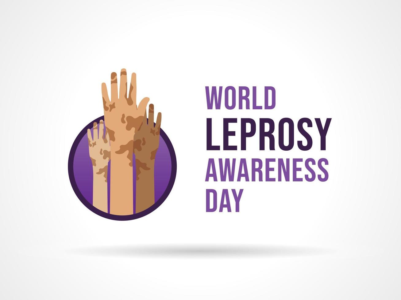 World Leprosy Awareness Day Symbol Banner Template. International Healthcare Event in January Illustration. Social Media Post vector