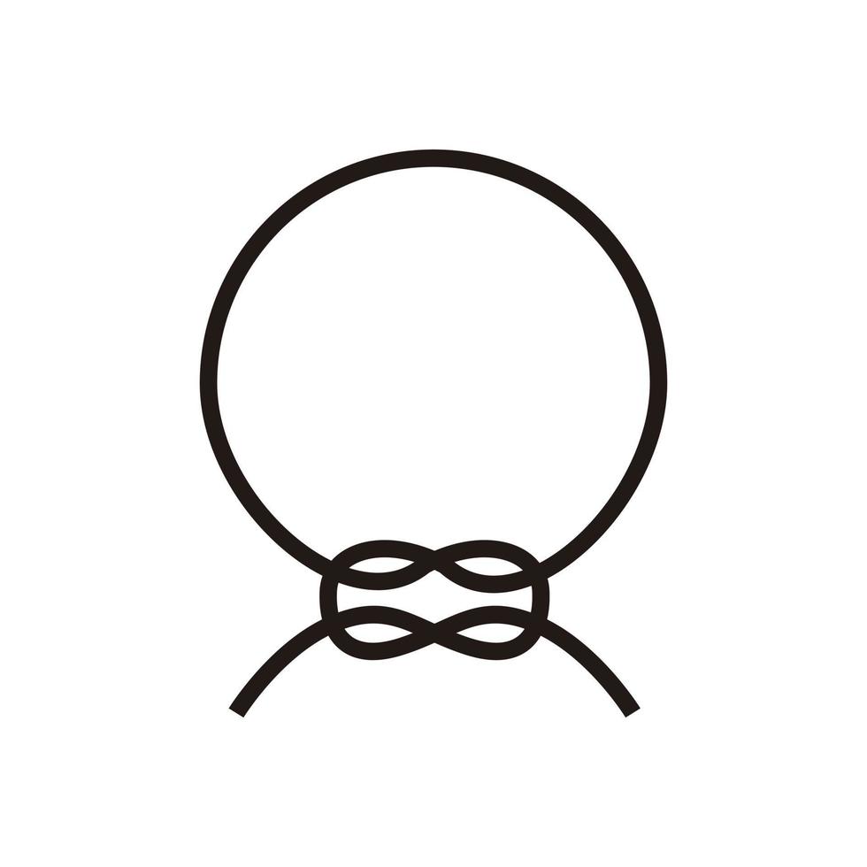 frame line template design. loop rope frames vector