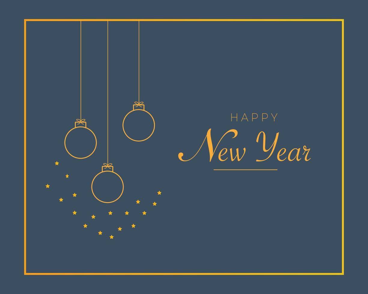 Happy New Year Template Vector